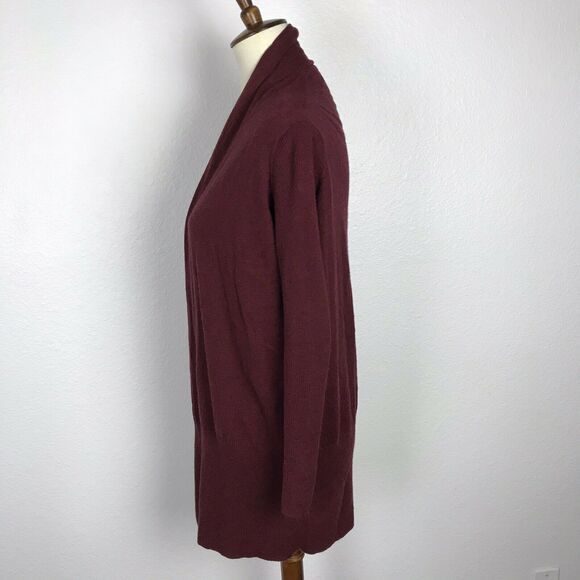 Moda International Cardigan Sweater Cotton Cashmere Knit Open Front - Picture 6 of 12